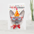 Search for siamese cat birthday cards Cats