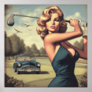 Search for vintage golf woman posters Sports