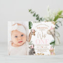 Search for safari 1st birthday invitations Modern