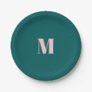 Search for monogram paper plates Simple