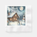 Search for snowman napkins Snowy