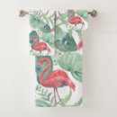 Search for pink flamingo bath towels Leaves