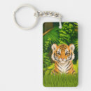 Search for wild animal key rings Tiger