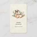 Search for deer business cards Watercolor