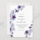 Search for blue orchid wedding invitations Elegant