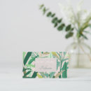 Search for green leaf business cards Jungle foliage
