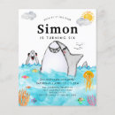 Search for nautical girl 1st birthday invitations Under the sea