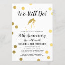 Search for marriage anniversary invitations Gold foil