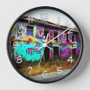 Search for graffiti clocks Colourful