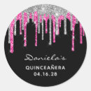 Search for silver pink stickers Birthday