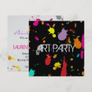 Search for pink splatter invitations Artistic