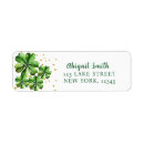 Search for irish clover return address labels Green