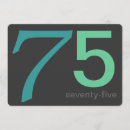 Search for mens 75th birthday invitations Modern