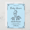 Search for blue giraffe invitations Minimalist