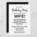 Search for wife invitations Party
