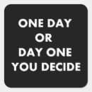 Search for one day stickers Typography