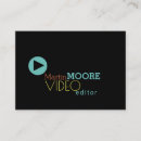 Search for video production business cards Modern