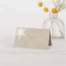 Search for snowflake place cards Rustic