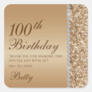 Search for 100th birthday stickers Glitter