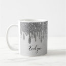 Search for silver glitter mugs Elegant