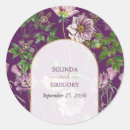 Search for purple and gold wedding stickers Floral