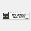 Search for black and white cat bumper stickers Animals