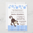 Search for blue monkey invitations Pop