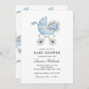 Search for carriage baby boy shower invitations Elegant