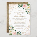 Search for gold geometric wedding invitations Blush