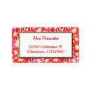 Search for white flower return address labels Poinsettia