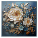Search for gold and teal tiles Decorative