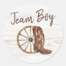 Search for boots or bows stickers Gender reveal party