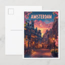 Search for amsterdam vacation postcards Illustration
