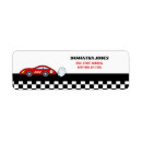 Search for race car return address labels Racer