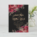 Search for maroon and black wedding invitations Flowers