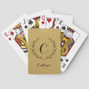 Search for monogrammed bridge playing cards Initial