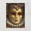 Search for venice carnival masks postcards Italia