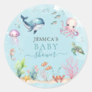Search for turtle baby shower stickers Whale