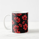 Search for flower pattern mugs Red