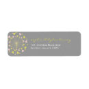 Search for spring flowers return address labels Whimsical