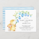 Search for bunny baby boy shower invitations Rabbit