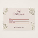 Search for boutique business gift certificates Modern minimalist elegant