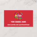 Search for youtube channel business cards Media production