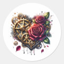 Search for red metallic stickers Heart