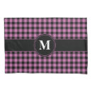 Search for black and pink pillowcases Monogrammed