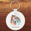 Search for horse lover key rings Watercolor