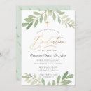 Search for foliage christening invitations Dedication