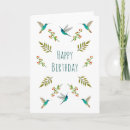 Search for hummingbird birthday cards Blue