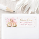 Search for princess return address labels 1st birthday