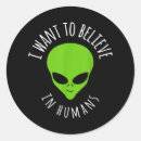 Search for believe aliens stickers Space